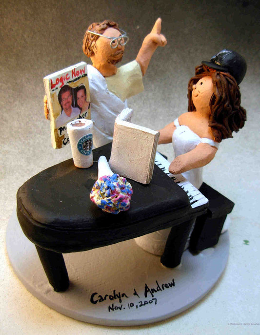 Wedding Cake Topper of the Day....Philosopher's Cake Topper