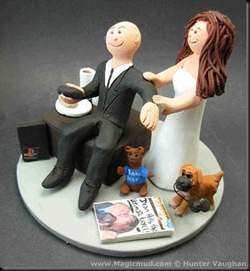 Wedding Cake Topper of the Day...Playstation Cake Topper