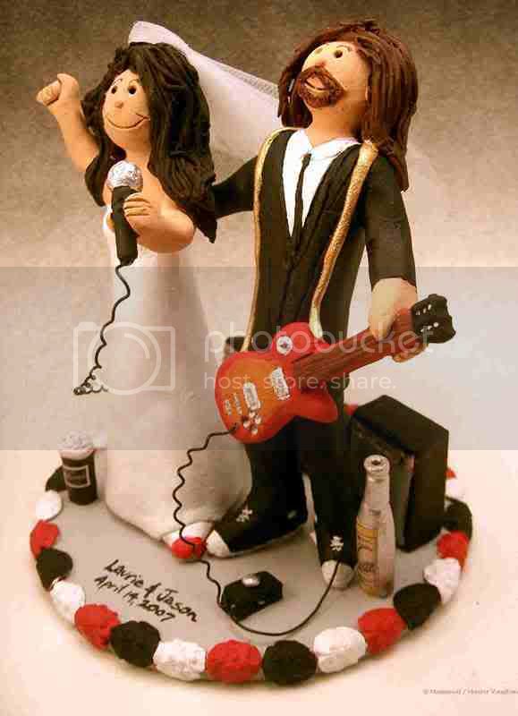 Rock Star's Wedding Cake Topper