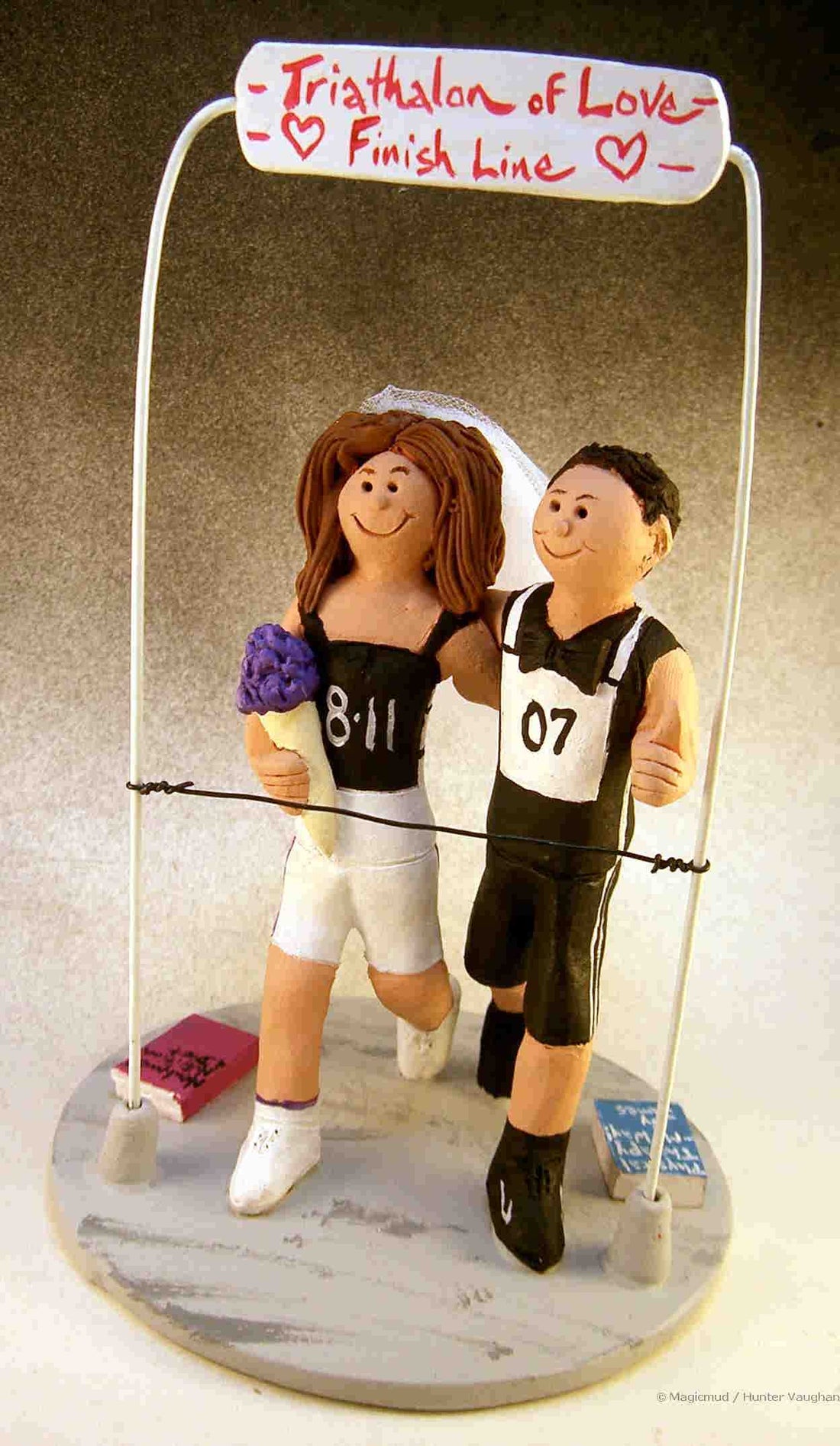 Wedding Cake Topper of the Day....Jogger's Cake Topper