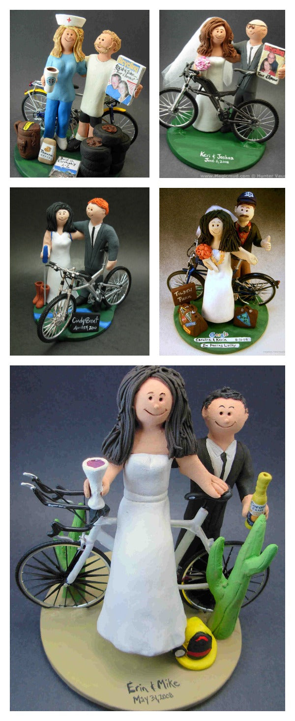 Bicycle Wedding Cake Toppers