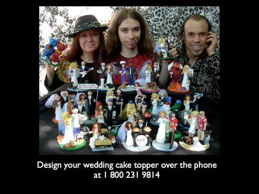 Custom made wedding cake toppers created  for you!