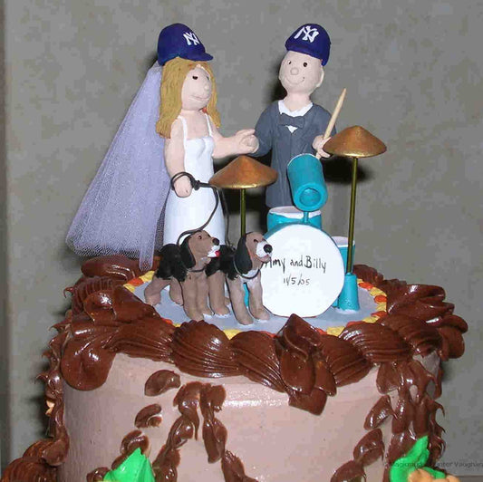 Wedding Cake Topper of the Day....Drummer's  Cake Topper