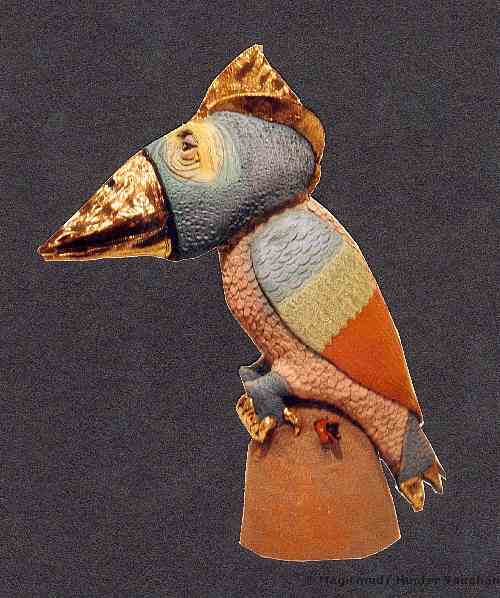 Handmade Ceramic Figure of Fantasy Bird Species