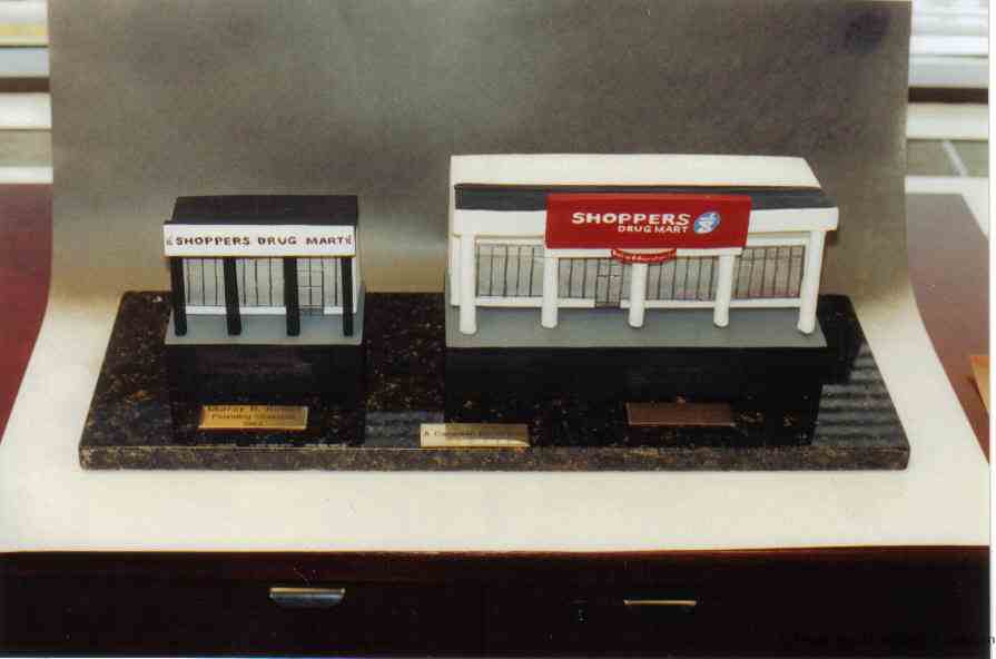 Shoppers Drug Mart buildings original and new