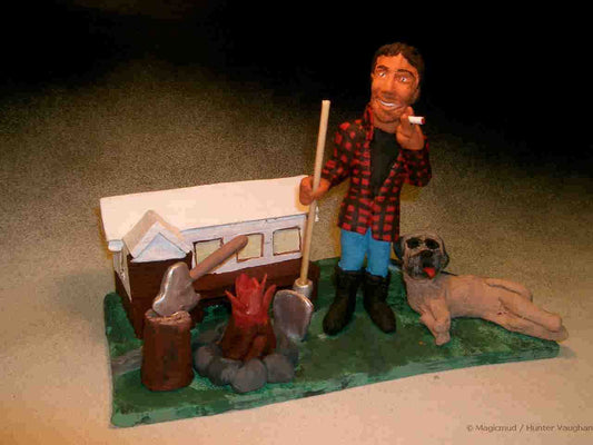 Outdoorsman's Diorama Figurine