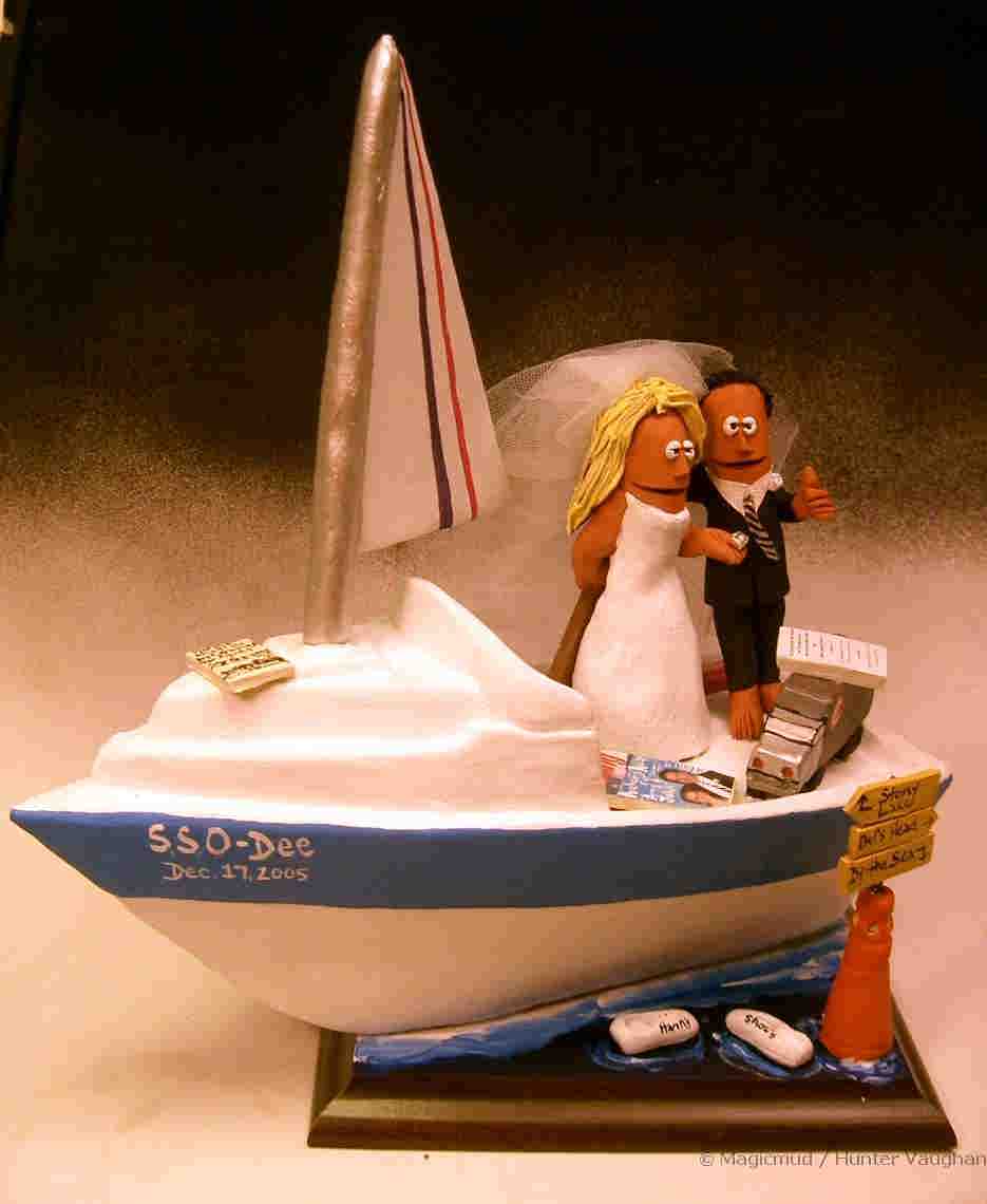 Wedding Cake Topper for Yachtsmen