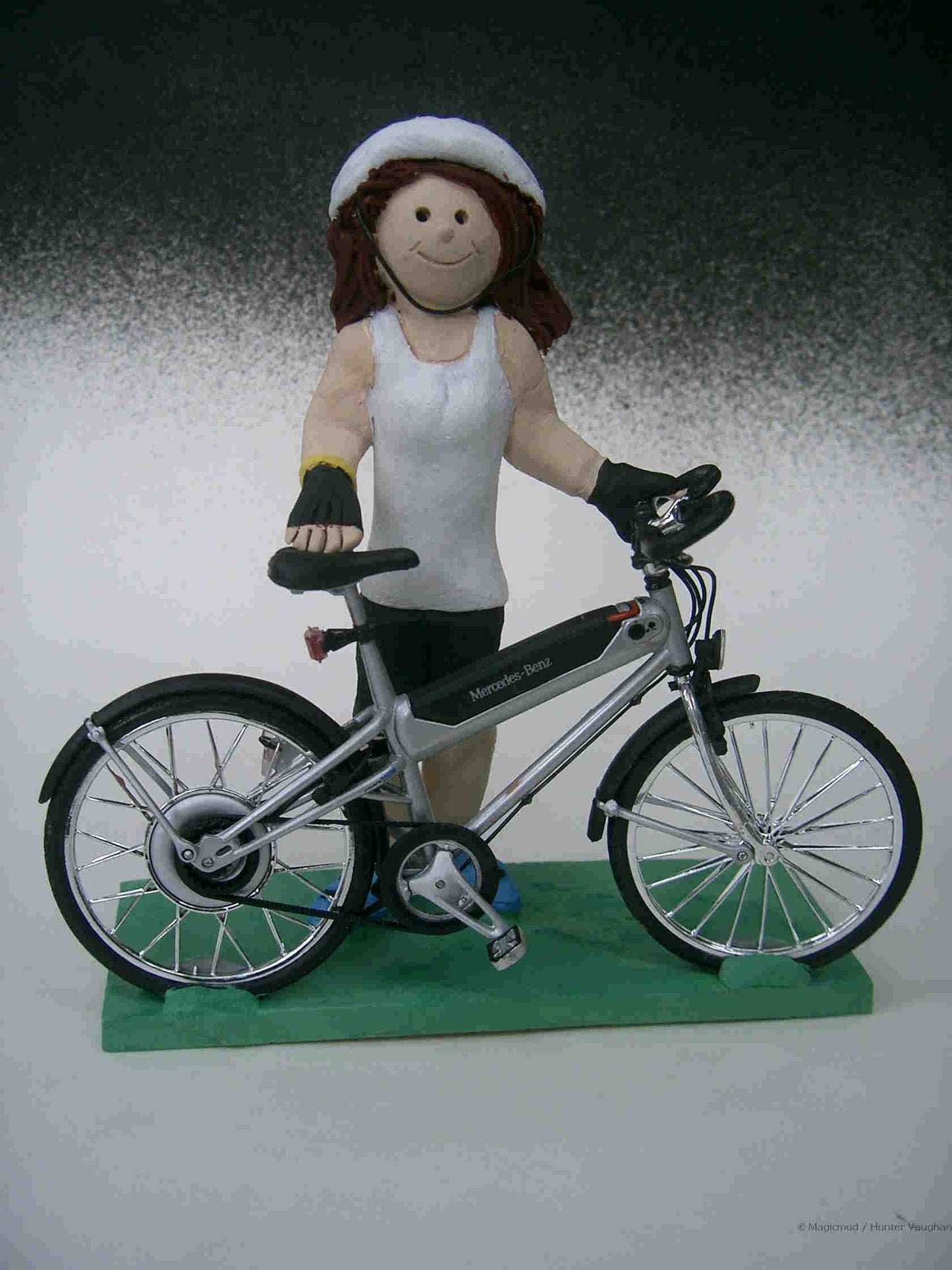 Cyclist's Wedding Cake Toppers for a 3 Level Cake