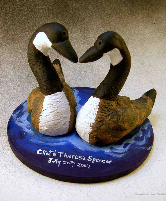 Canadian Goose Wedding Cake Topper