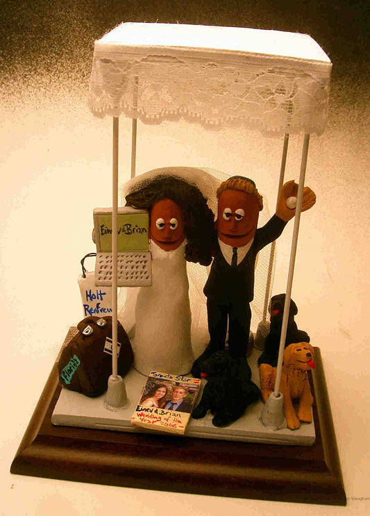 Computer Tech's Wedding Cake Topper