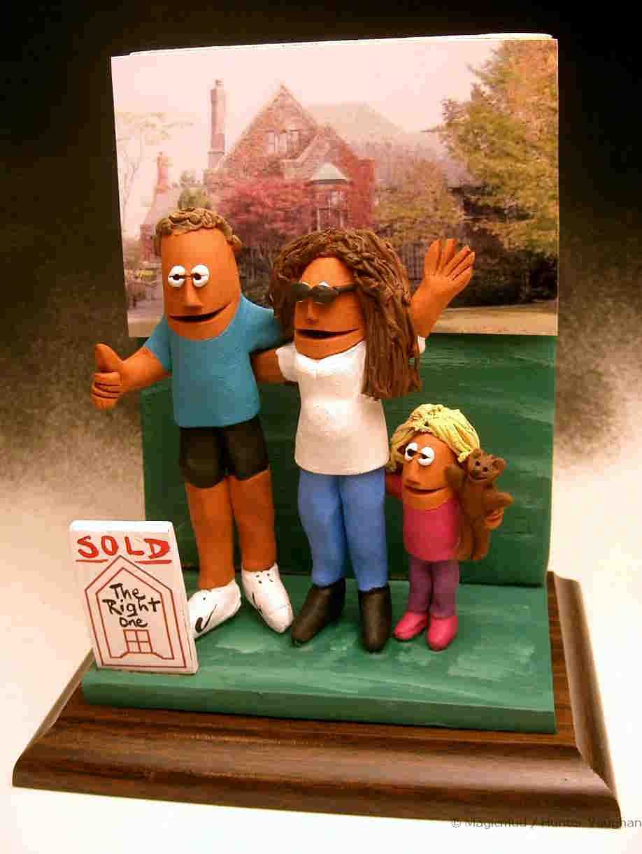 Realtor's Personalized Figurine with Family