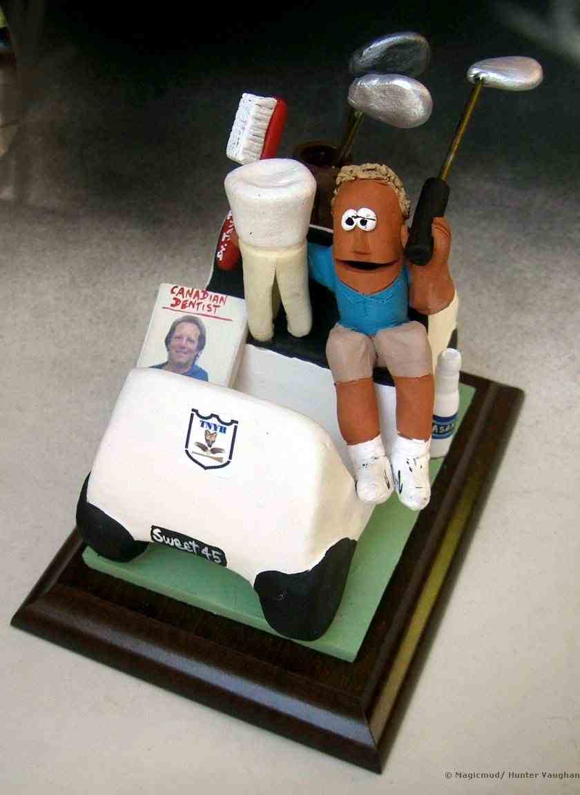 Custom made gift for a Golf playing Dentist...tee off to a great Dentists present!