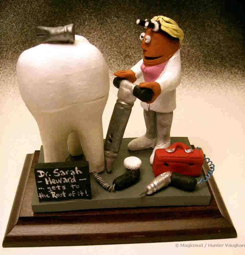 Dentist Statue with Jackhammer