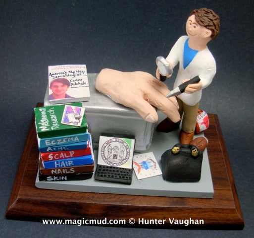 Dermatologist's Figurine Custom Made for Graduation