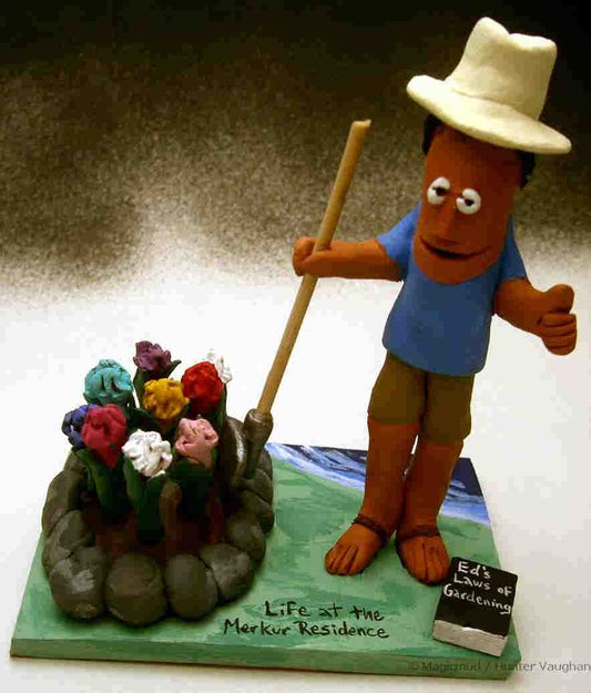 A personalized birthday gift that will grow fond memories...a custom made gardener figurine