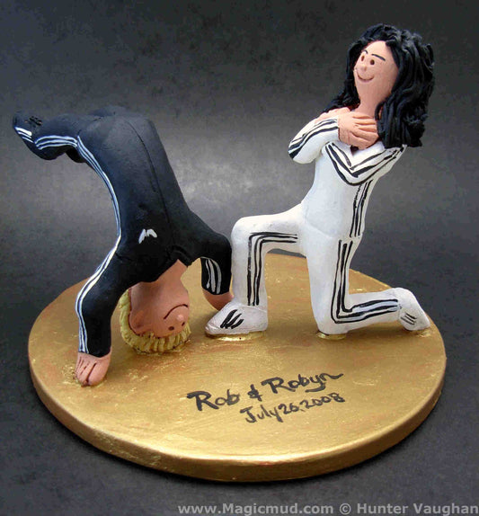 Hip Hop Dancers Wedding Cake Topper