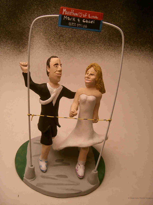 Jogger's Wedding Cake Topper