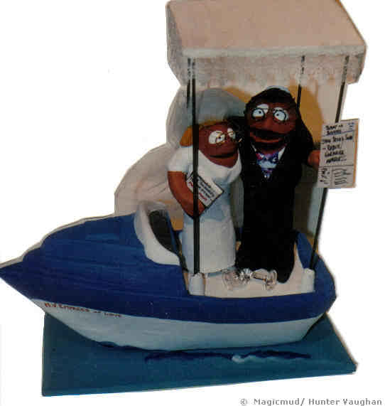 Jewish Wedding Cake Topper....under a Rhubba on a Yacht...Oy!