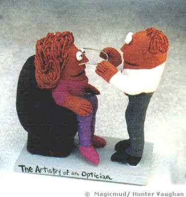 "The Art of Fitting Glasses" Optician Custom Figurine