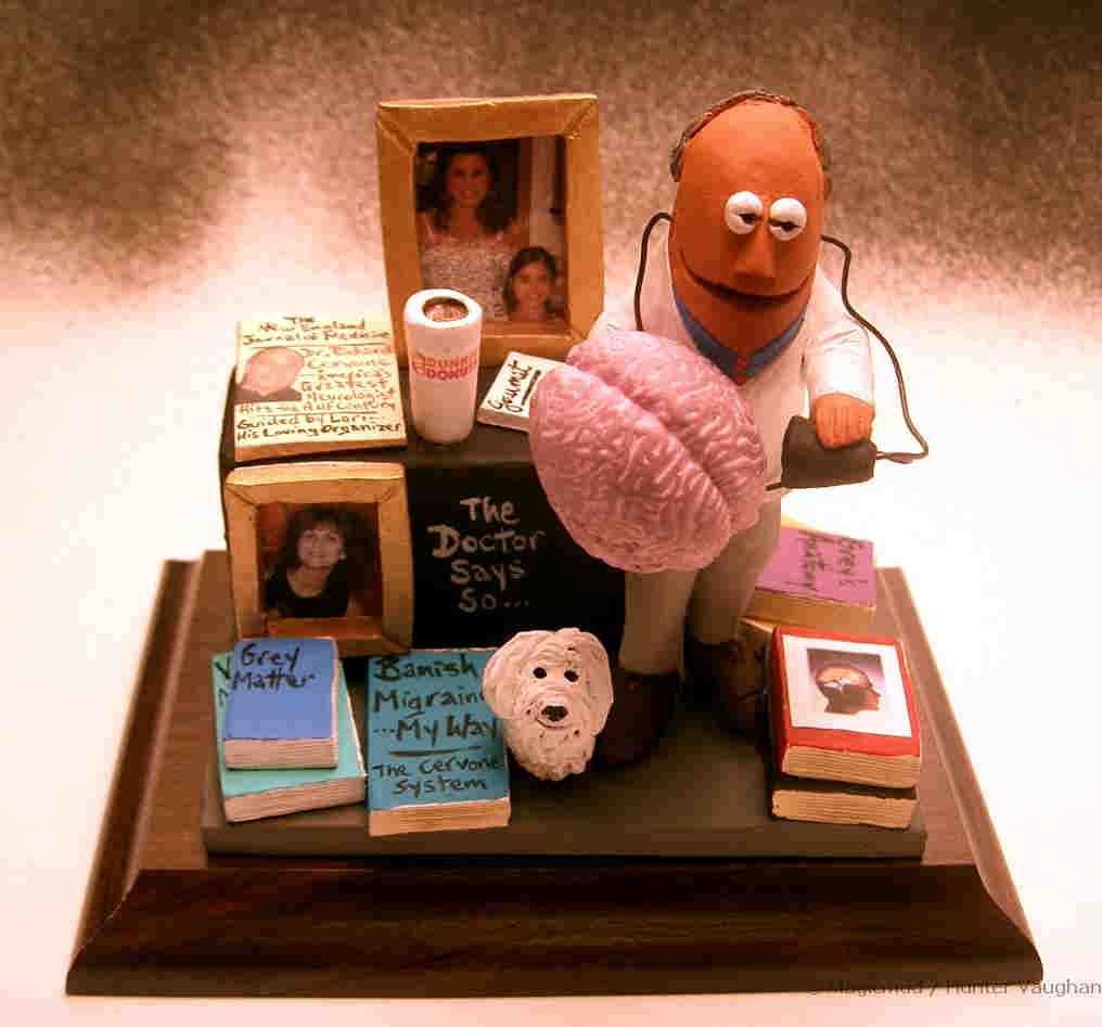 Custom made gift for a Neurologist...be a real brain, order a ceramic figurine, made to order