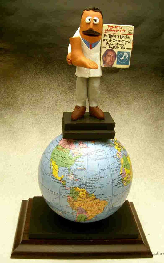 Podiatrist Statue for Vice President of International Federation for Podiatrists