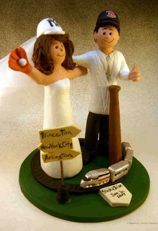 Model Train Wedding Cake Topper