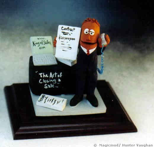 "The Art of Closing a Sale" Salesman Custom Figurine