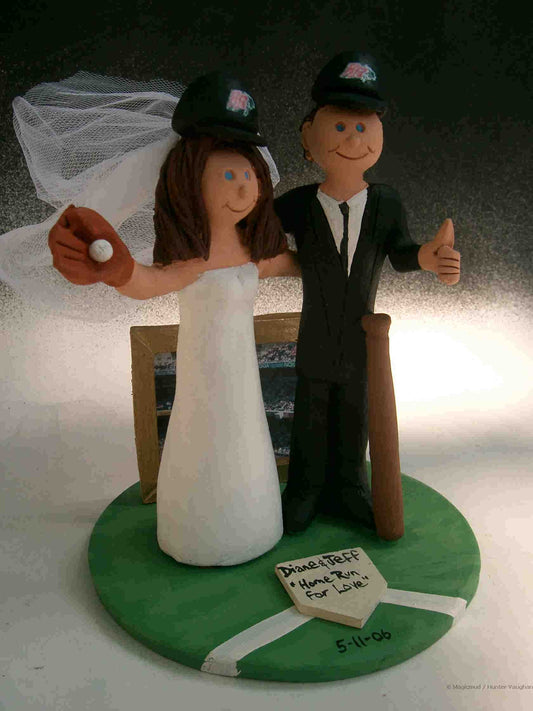 Play Ball Wedding Cake Topper