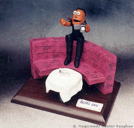 Custom Clay Figure of a Cassanova type guy...what a great gift idea!