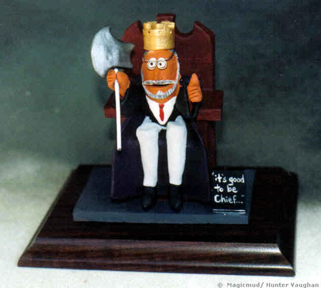 Office Figurine of the Chief....with his downsizing Axe!