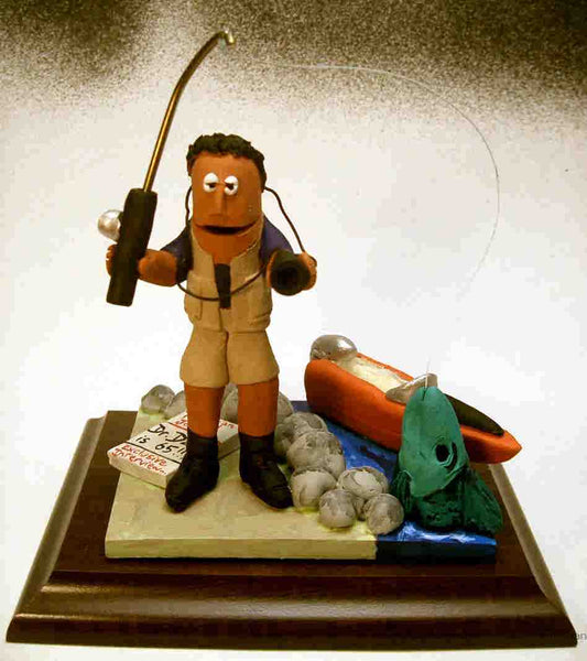 Custom figurine for fisherman