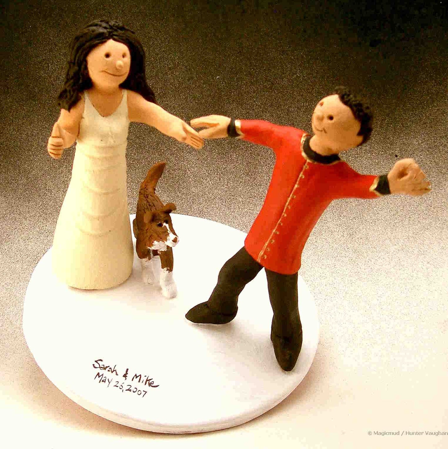 Tipsy Topsy Wedding Cake Topper