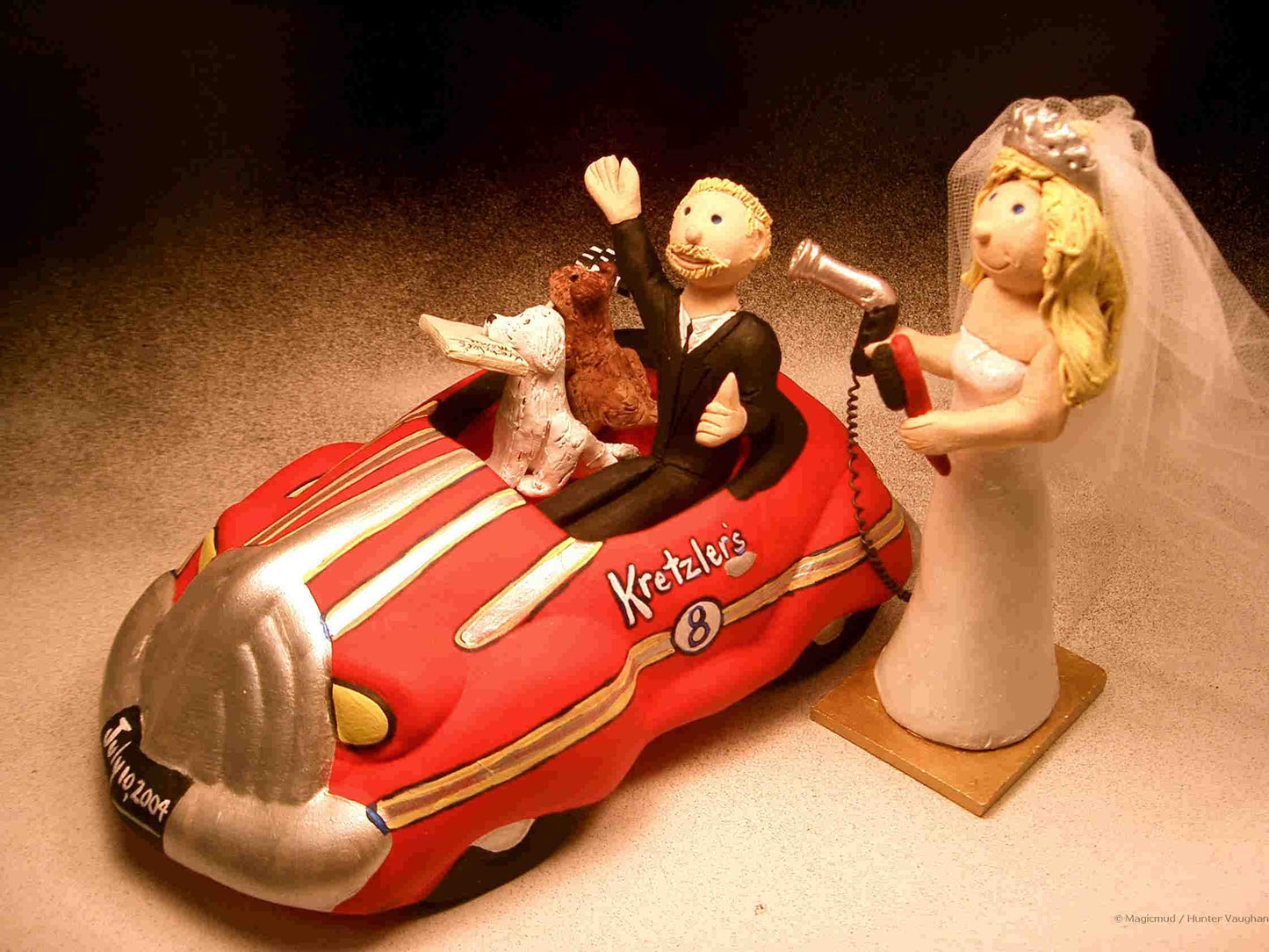 Wedding Cake Topper for a Hairdresser