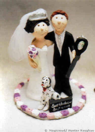 Custom Wedding Cake Topper can be created for any sport!