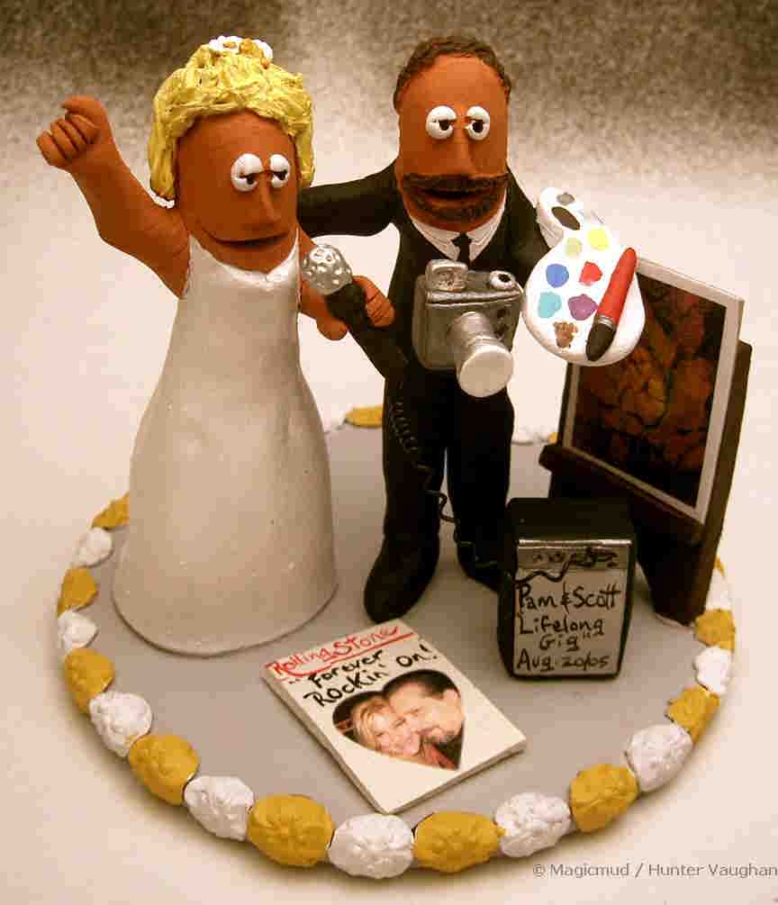 Wedding Cake Topper Custom made for Singer and Artist