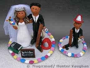 Even the ring bearer gets his own figurine!
