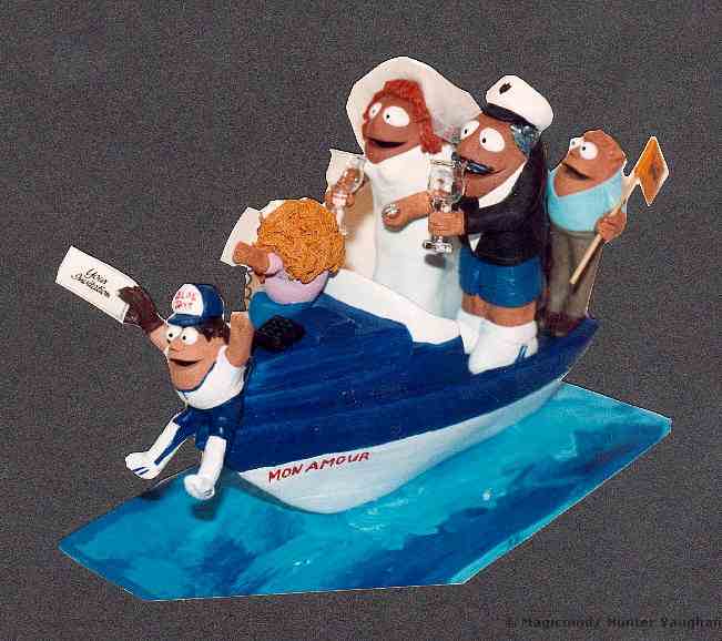 Yacht's Man's Wedding Cake Topper