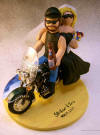 Biker's Wedding Cake Topper