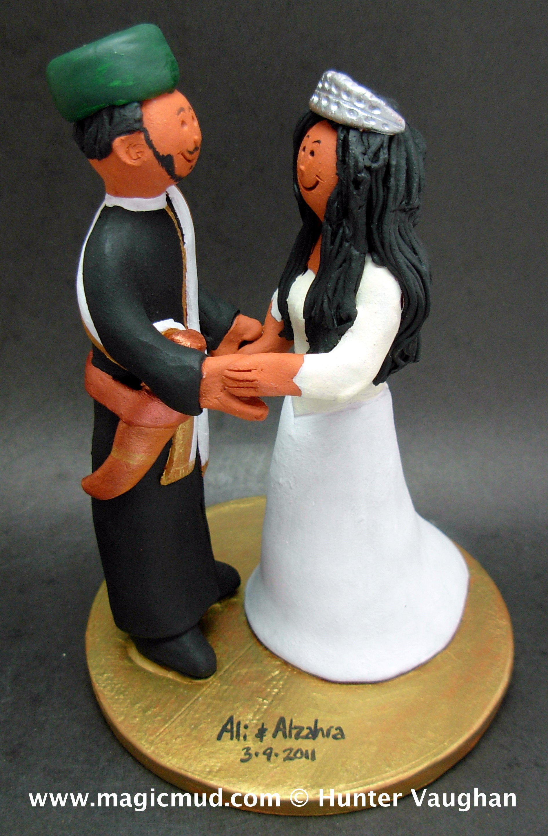 Bride in Sari Wedding Cake Topper, East Indian Bride Wedding Cake Topper, Basketball Groom Wedding Cake Topper, Mixed Race Anniversary Gift - iWeddingCakeToppers