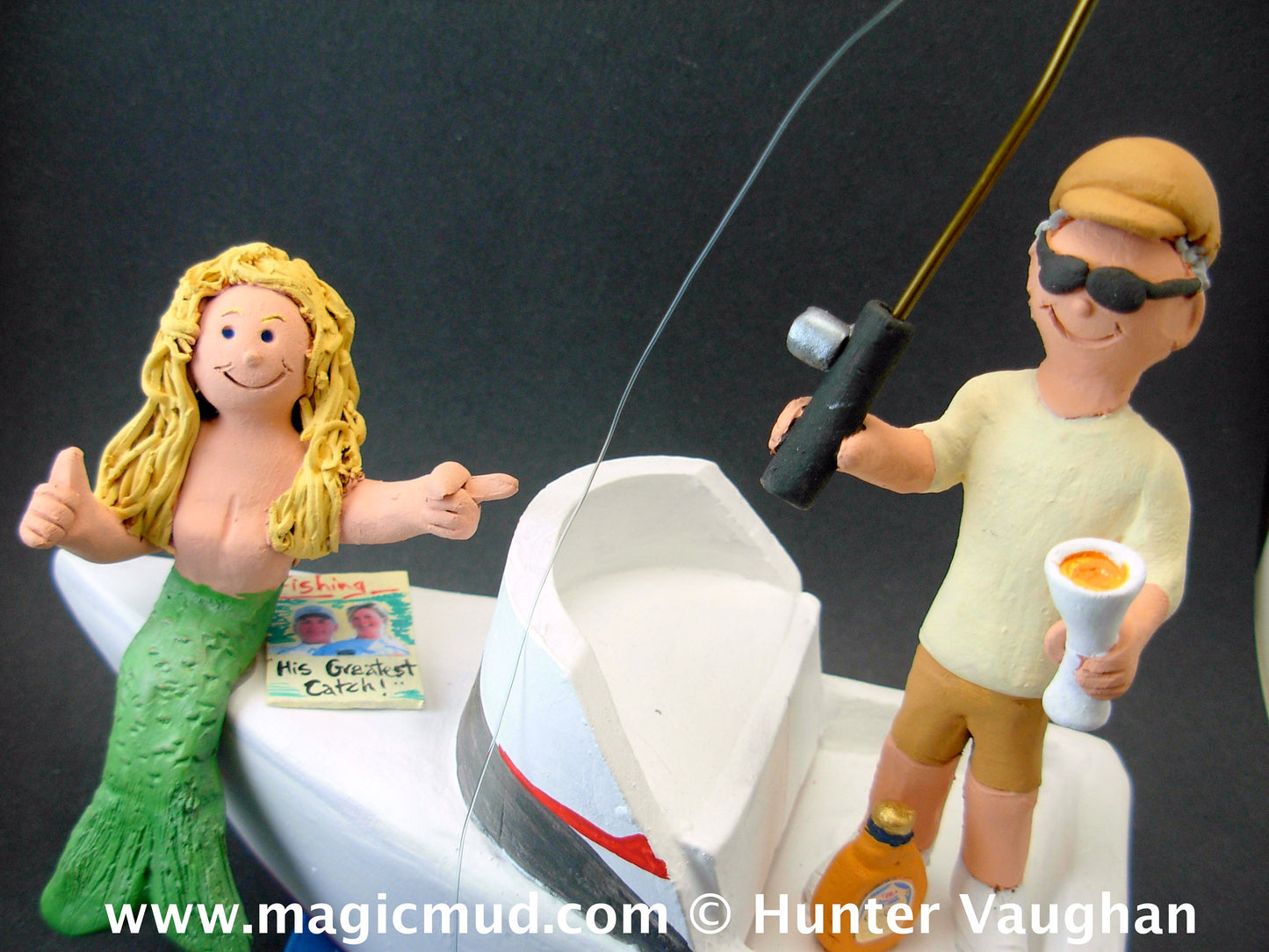 Sailboat Wedding Cake Topper, Yacht Wedding Cake Topper, Power Boat Wedding Cake Topper
