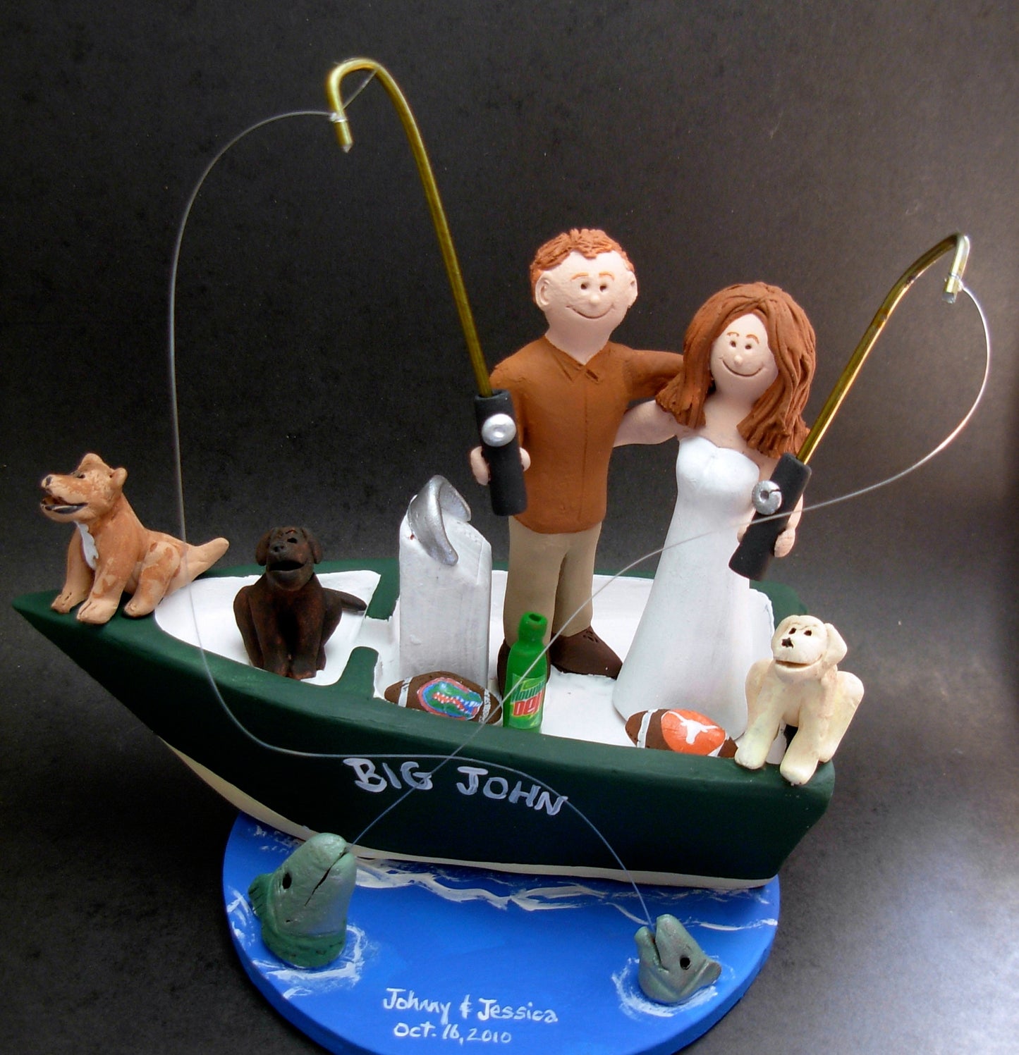Sailboat Wedding Cake Topper, Yacht Wedding Cake Topper, Power Boat Wedding Cake Topper