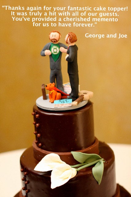 Gay Wedding Cake Toppers custom made for same sex weddings!...handmade to order to your specifications. - Gays Wedding Cake Topper - - iWeddingCakeToppers