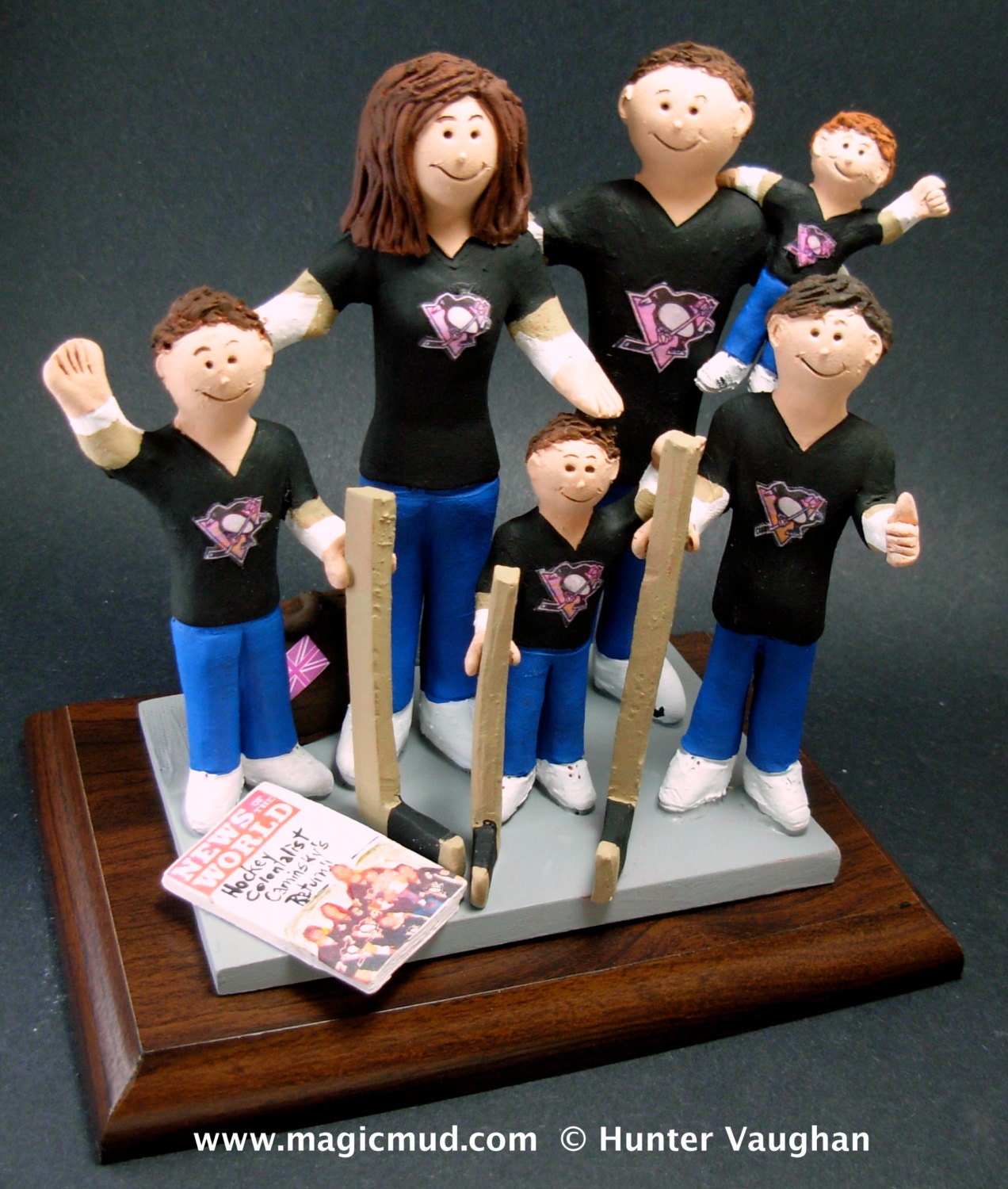 Blended Family Wedding Cake Topper,  Wedding Cake Topper with Kids, 2nd Marriage CakeTopper, Wedding CakeTopper with Children,family topper
