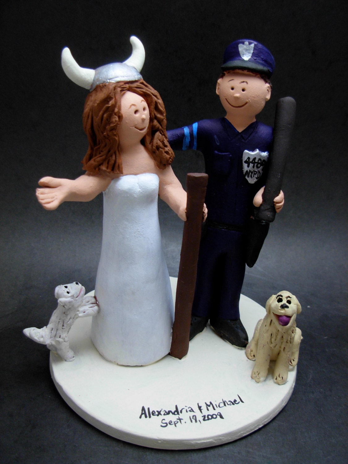 Police Officer's Wedding Cake Topper, Policeman Wedding Cake Topper, Law Enforcement Wedding Cake Topper, Cop Wedding Cake Topper