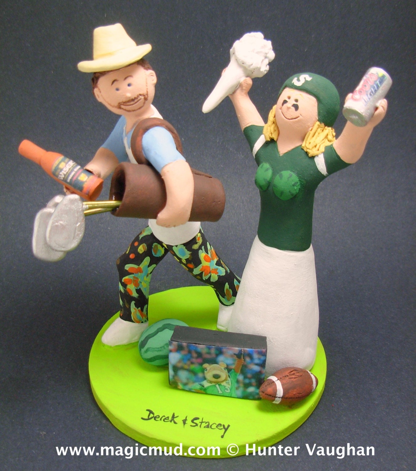 Golfer's Wedding Cake Topper, Golfing Wedding Cake Topper, Golfing Bride Wedding Cake Topper, Golf Destination Wedding Cake Topper