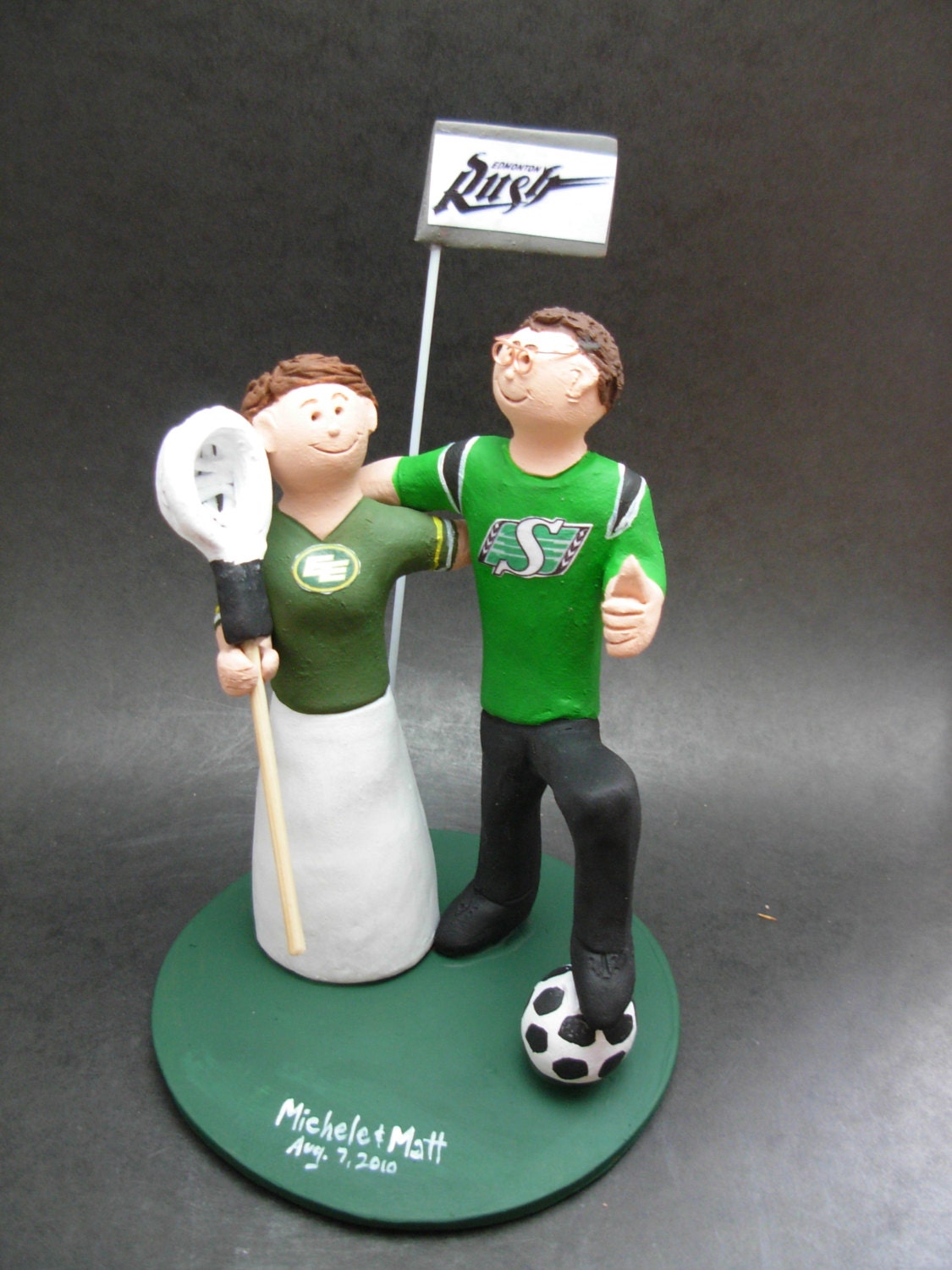 Lacrosse Wedding Cake Topper, Lacrosse Players Wedding Cake Topper, Athletes Wedding Cake Topper, Any Sport Wedding Cake Topper Custom Made