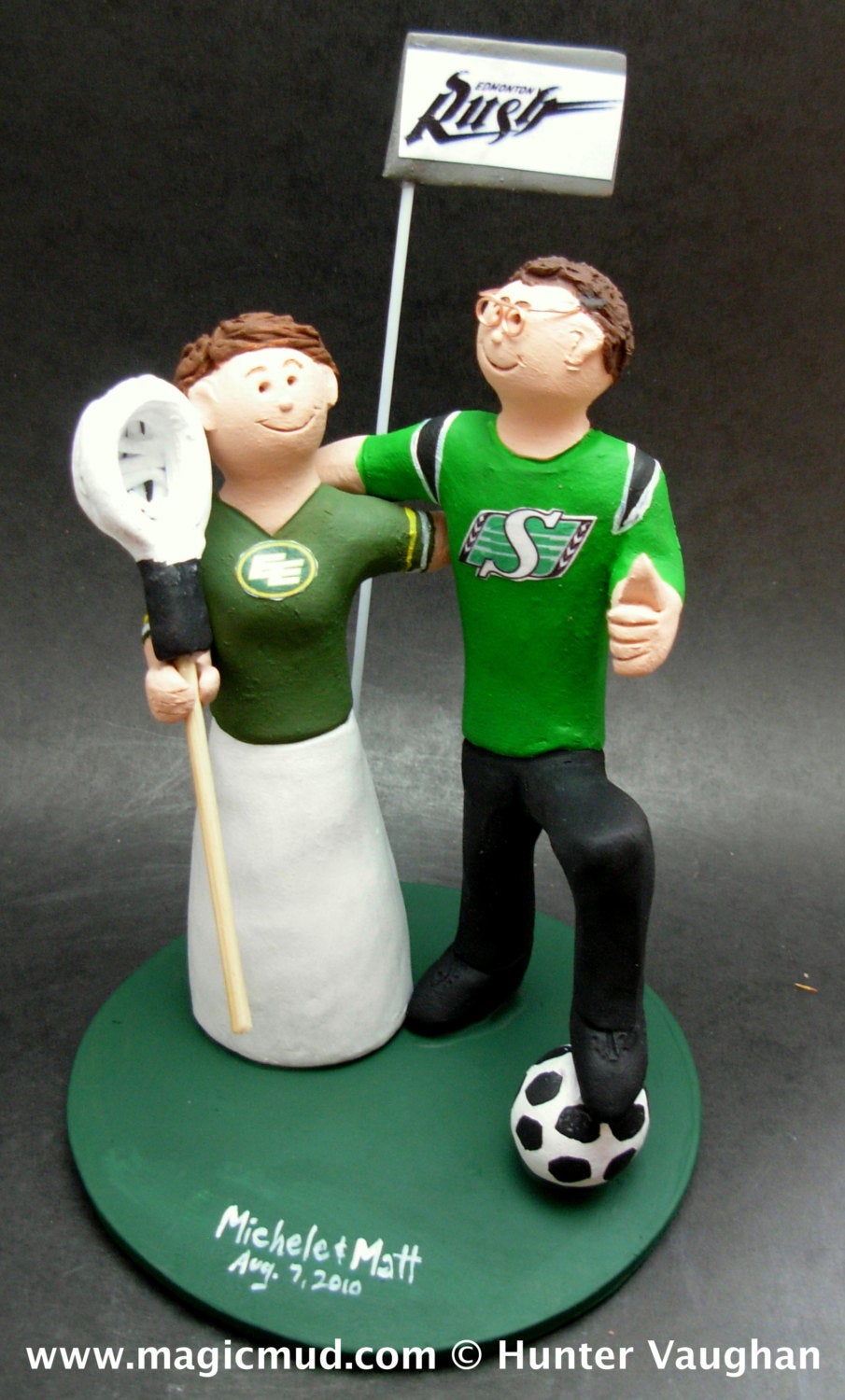 Soccer Wedding Cake Topper, Soccer Bride and Groom Wedding Cake Topper, Athlete's Wedding Cake Topper, Any Sport Wedding Cake Topper - iWeddingCakeToppers