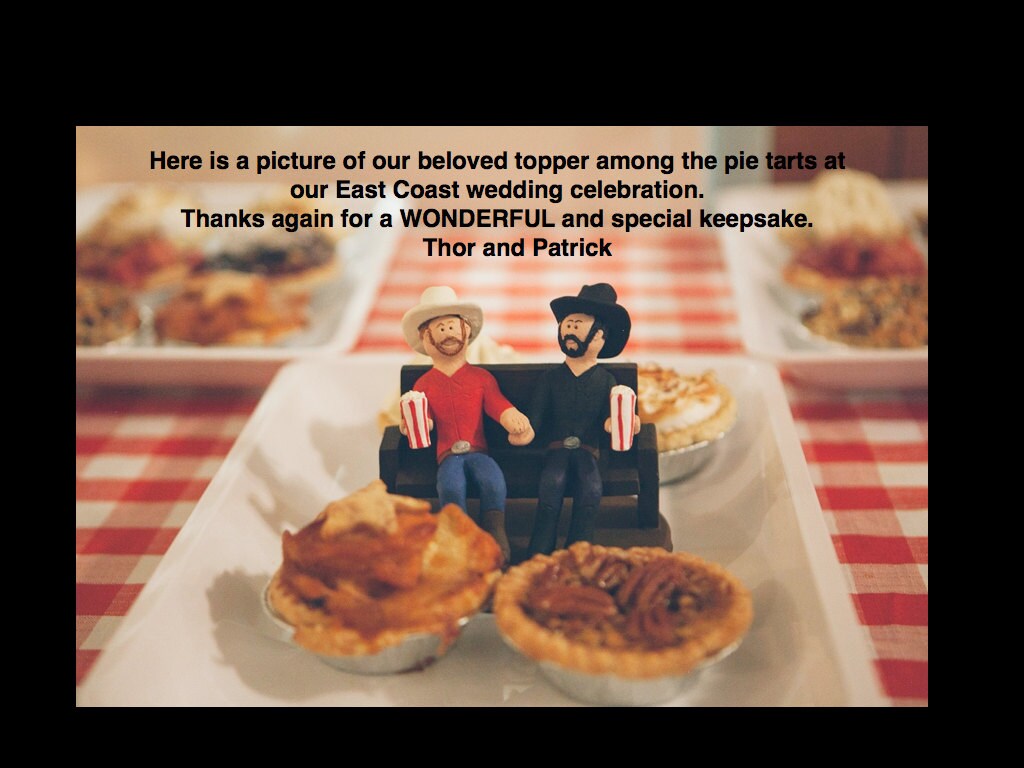 Gay Bear's Wedding Cake Topper, Same Sex Wedding Cake Topper, Two Grooms Wedding Cake Topper, Gay's Wedding Cake Topper