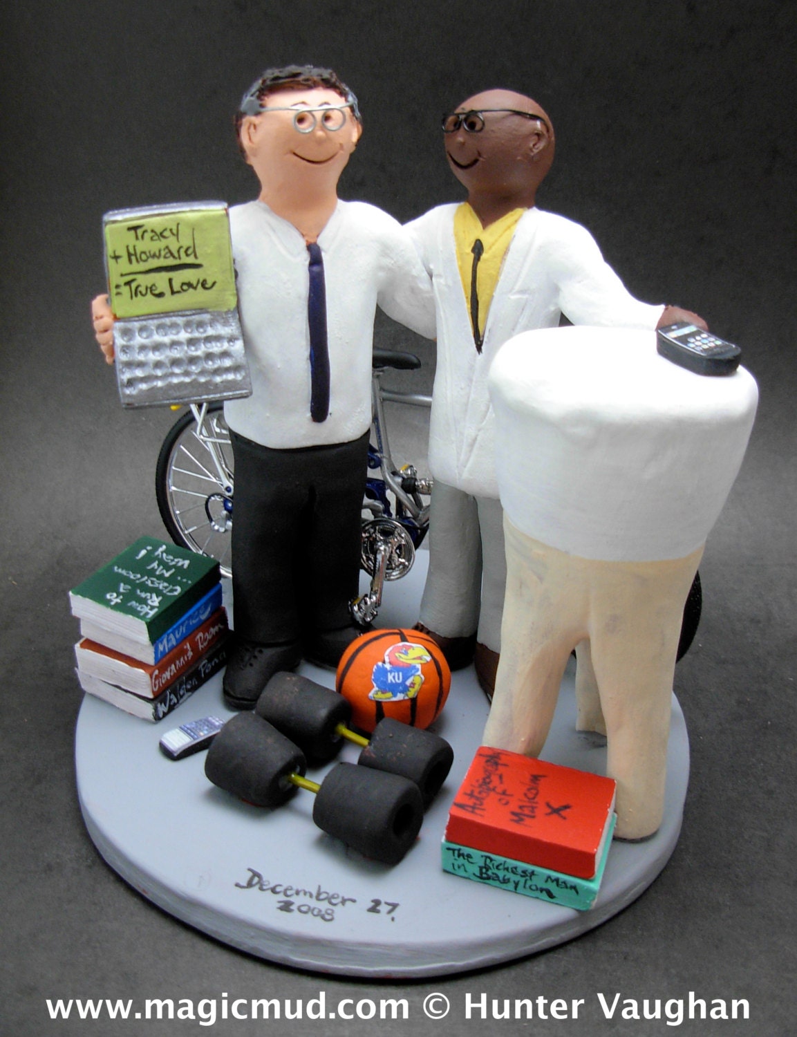 Mixed Race Gay Wedding Cake Topper , Gay Wedding Cake Topper, Caketopper for 2 Men, Two Grooms Caketopper, Gays Wedding Cake Topper
