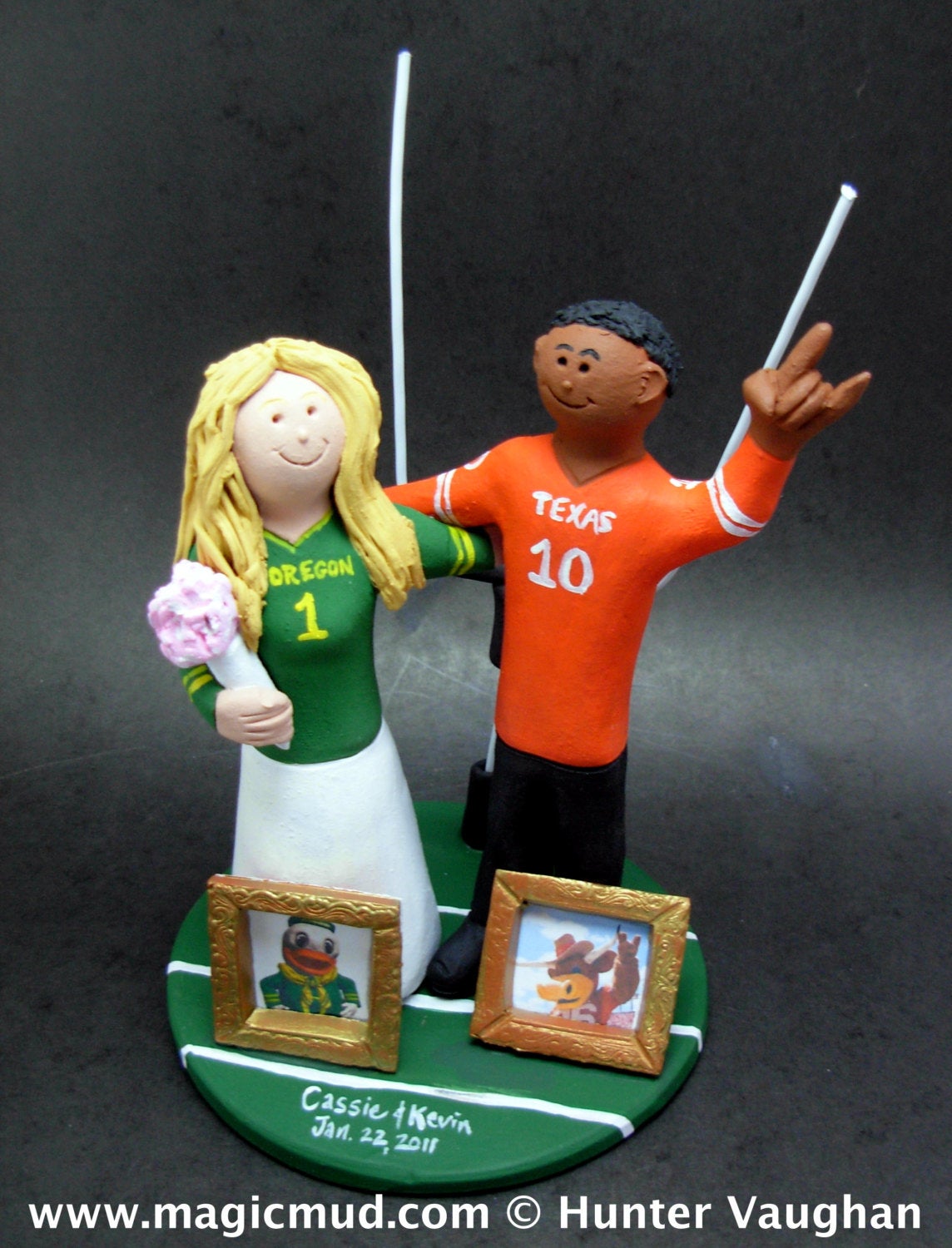 Mixed Race / Interracial Wedding Cake Toppers,Interracial Wedding Cake Topper, Bi-Racial Wedding Figurine, Interracial Wedding Cake Statue - iWeddingCakeToppers